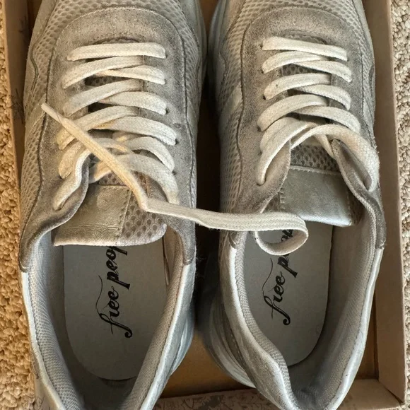 Free People Let’s Wonder Washed Sneakers - Picture 2 of 7